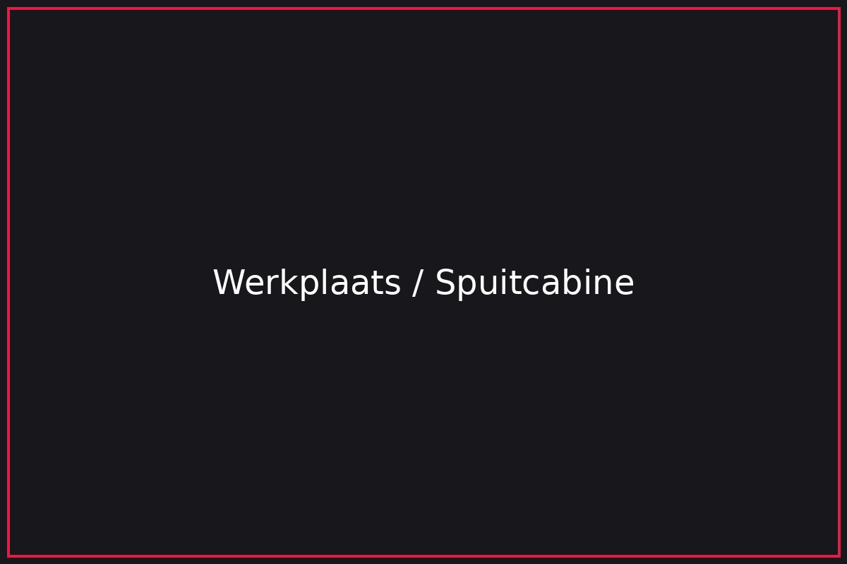 Spuitcabine en werkplaats